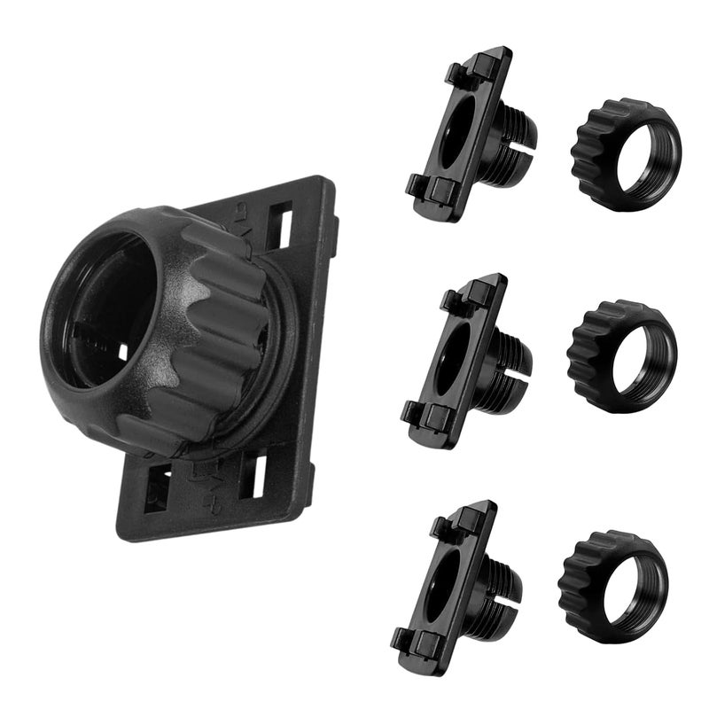 Epronic 4PCS Tightening Nut with 4 Button Lock Replacement 17mm Ball Joint Mount Socket for Carplay Screen Phone Holder Backup Camera Monitor GPS Car Auto Stereo - Image 1